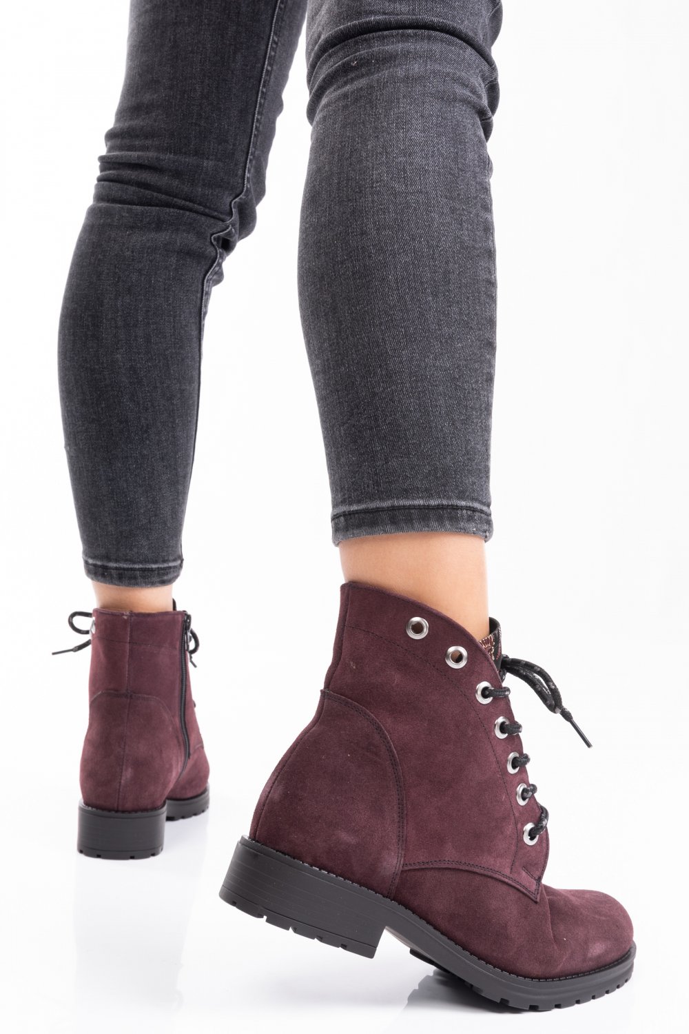 GHETE VISINII COLOR PIELE NATURALA INTOARSA 0PC10