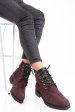 Ghete visinii color piele naturala intoarsa 0pc10