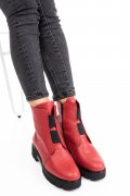GHETE ROSII PIELE NATURALA 170PC