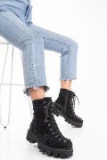 GHETE NEGRE PIELE NATURALA INTOARSA 2PC20
