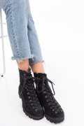 GHETE NEGRE PIELE NATURALA INTOARSA 2PC20