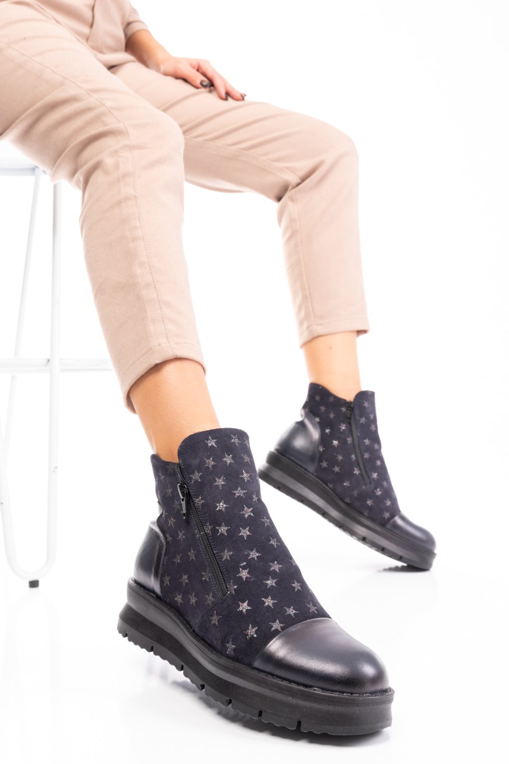 GHETE BLEUMARIN STAR PIELE NATURALA INTOARSA 0PC4C
