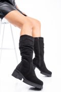CIZME NEGRE PIELE NATURALA INTOARSA 2PC12824SP