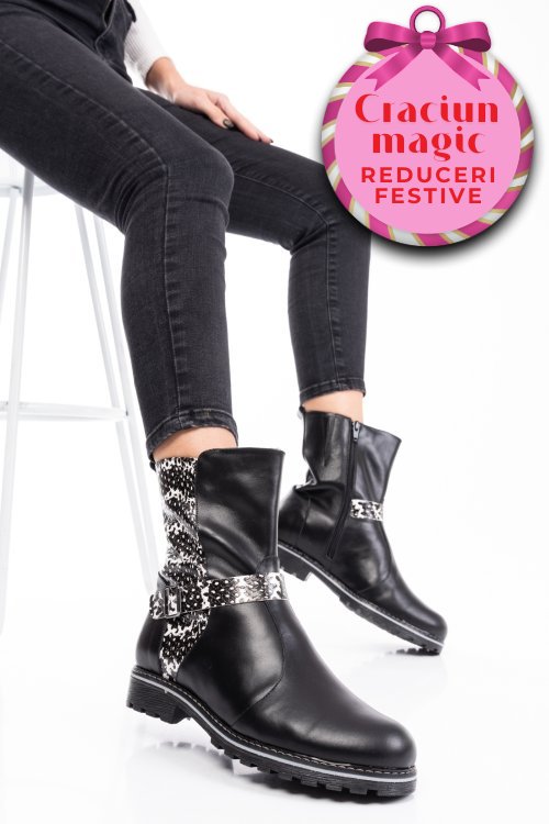 Ghete negru alb snk 0pc17