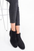 GHETE NEGRE PIELE NATURALA INTOARSA 0PC1