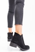 GHETE NEGRE PIELE NATURALA INTOARSA 0PC1