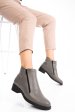 Ghete gri deschis piele naturala 0pc1