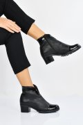 BOTINE NEGRE PIELE NATURALA 0PC62