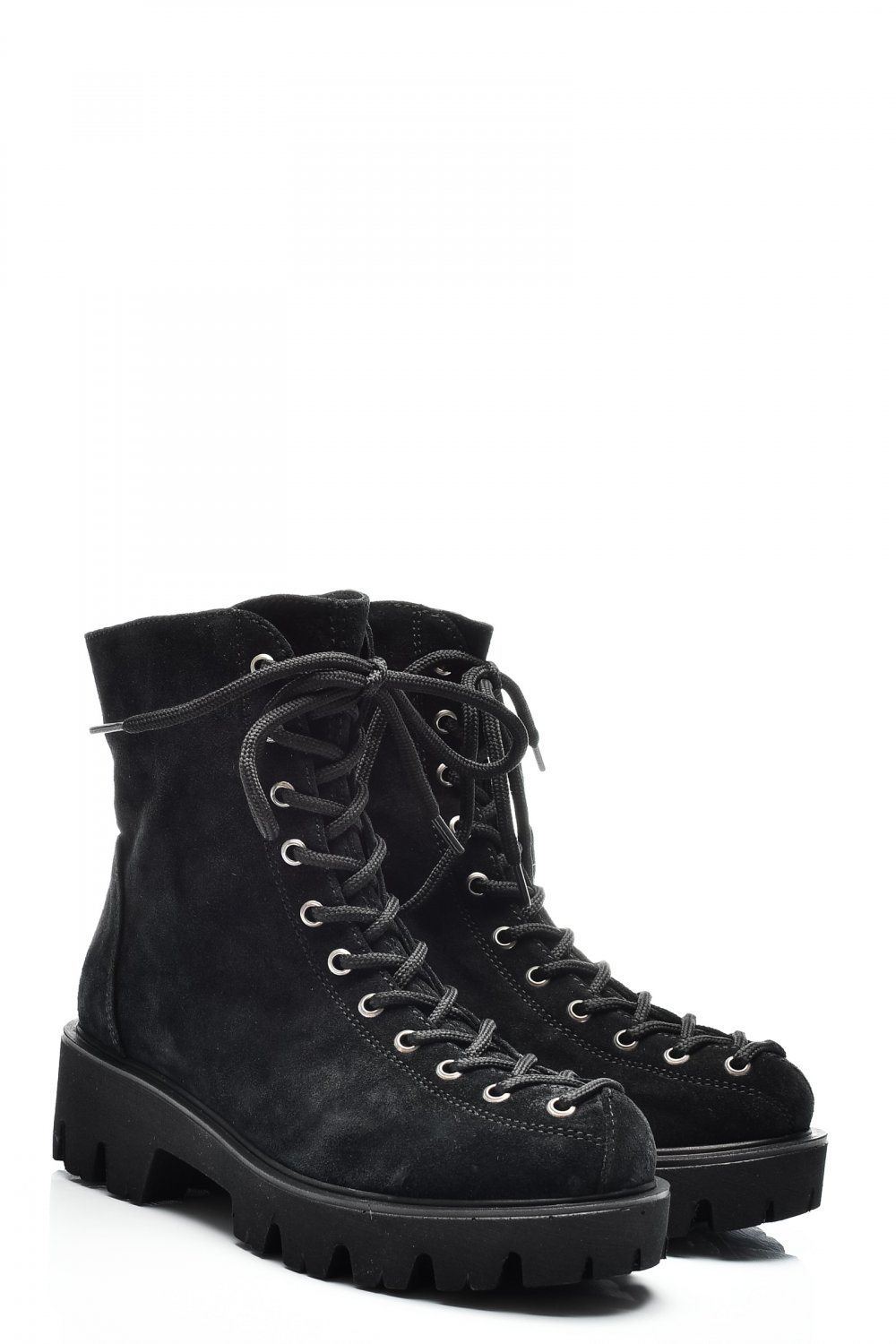 GHETE NEGRE PIELE NATURALA INTOARSA 2PC20