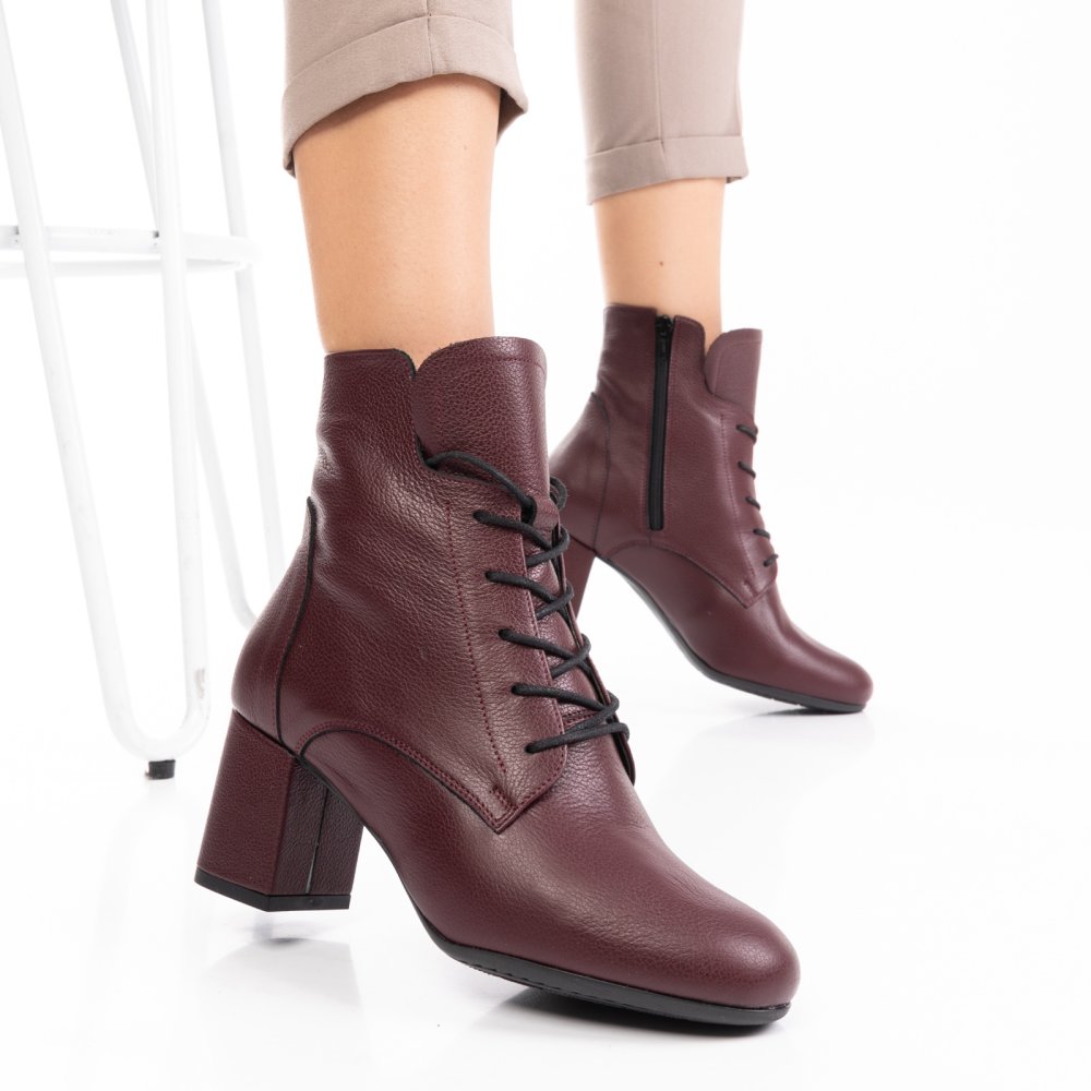 BOTINE VISINII PIELE NATURALA 0PC50