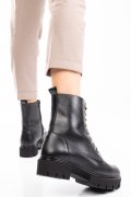 GHETE NEGRE PIELE NATURALA 1PC25