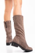 CIZME GRI  PIELE NATURALA INTOARSA 7PC01-IMB