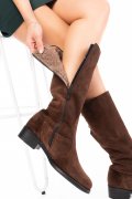 CIZME MARO INCHIS PIELE NATURALA INTOARSA 7PC01-IMB