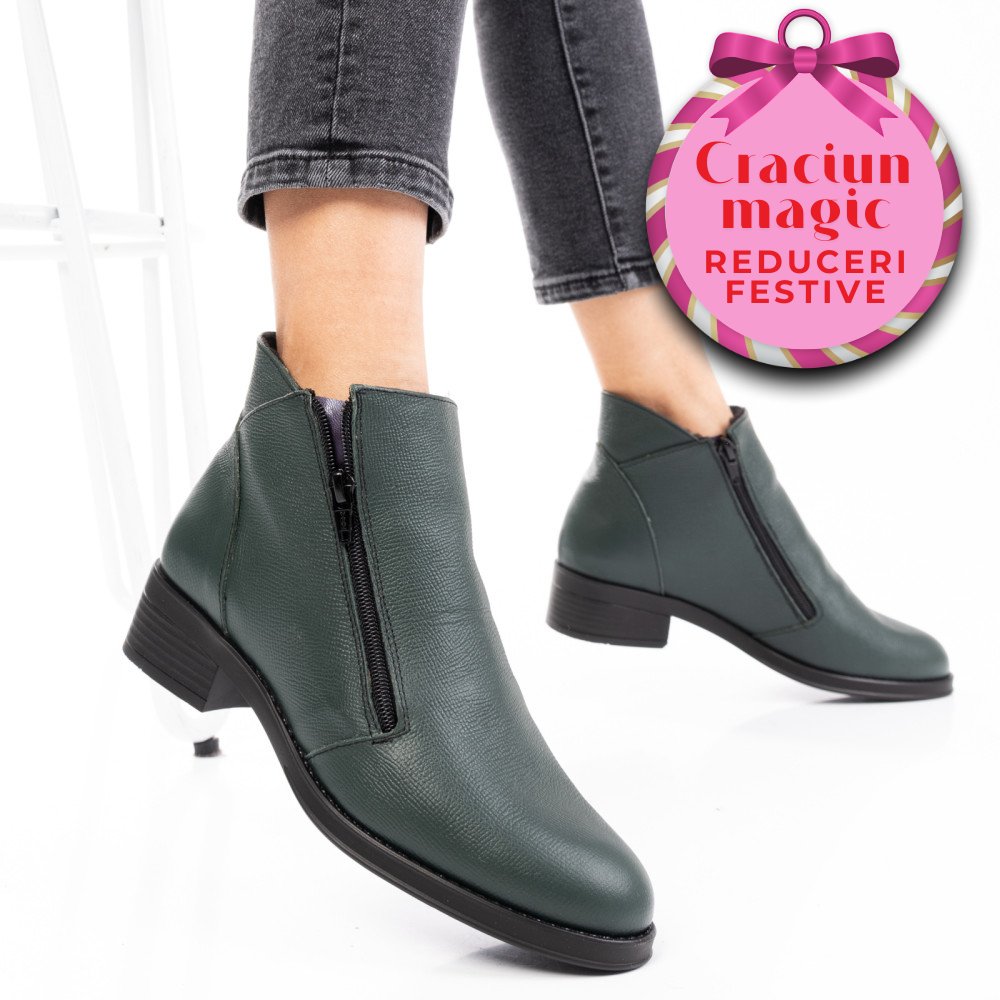 GHETE VERZI PIELE NATURALA 0PC1