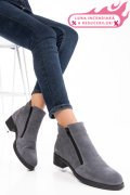 GHETE GRI PIELE NATURALA INTOARSA 0PC1-IMB
