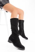 CIZME NEGRE PIELE NATURALA INTOARSA 7PC01-IMB