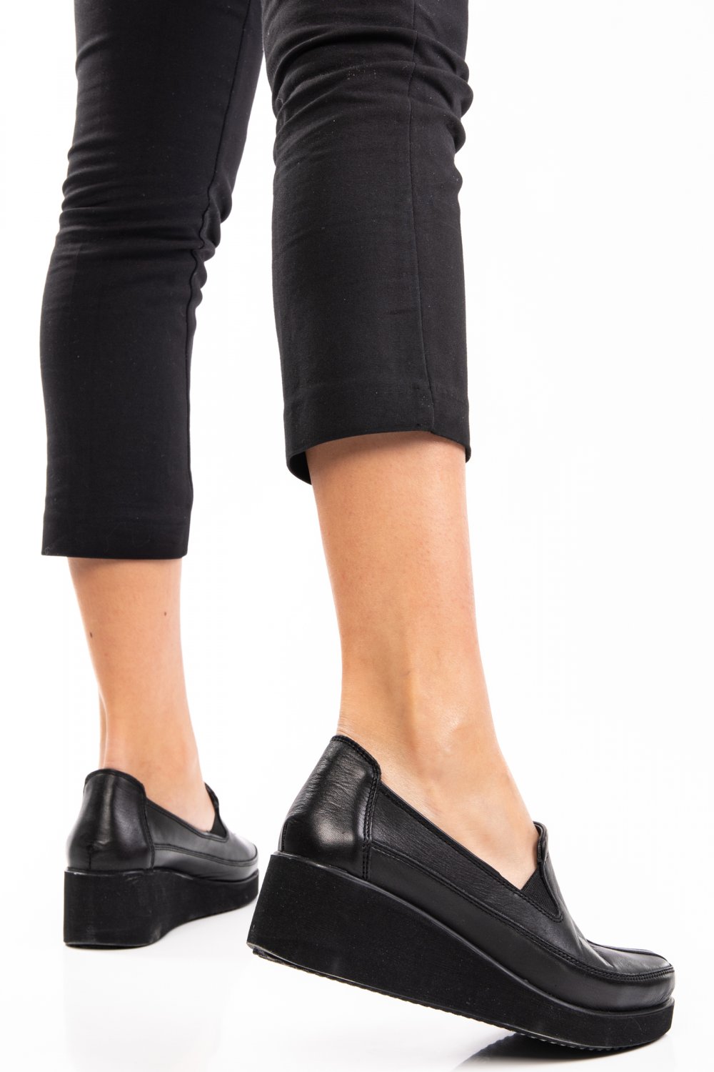 PANTOFI NEGRE PIELE NATURALA 5PC020