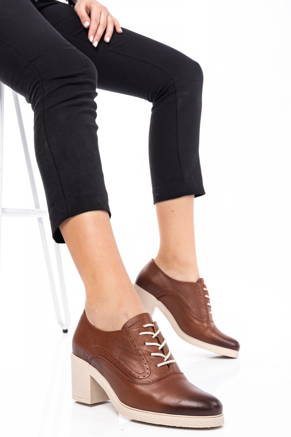 PANTOFI MARO DESCHIS PIELE NATURALA 0PC17