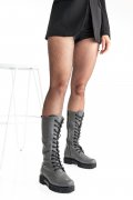 CIZME GRI PIELE NATURALA 8PC00