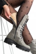 CIZME GRI PIELE NATURALA 1PC90