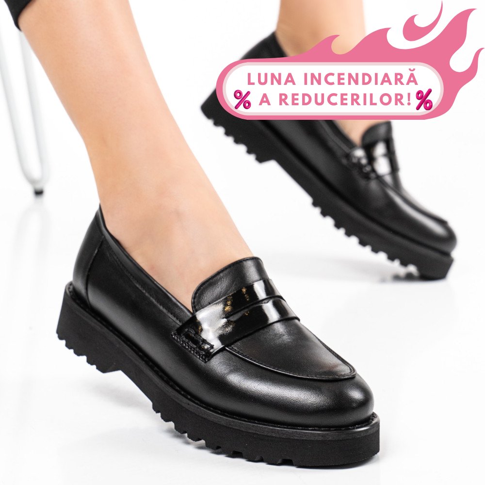 MOCASINI NEGRI PIELE NATURALA 2PC21648NP