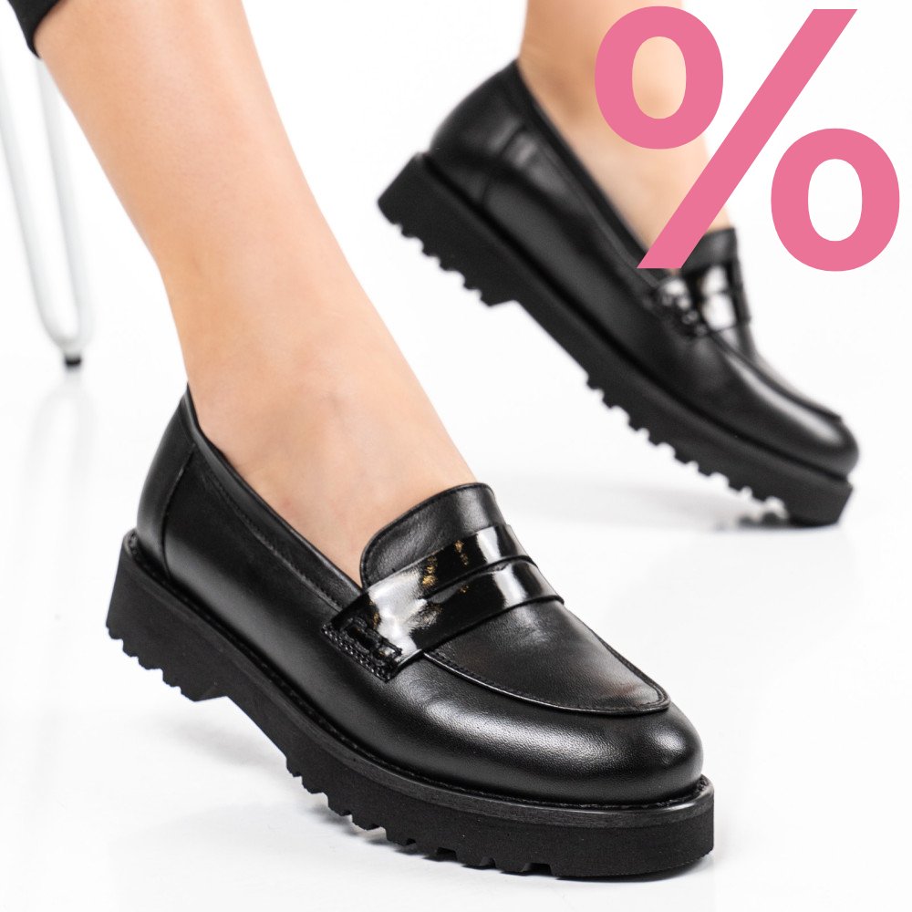 MOCASINI NEGRI PIELE NATURALA 2PC21648NP
