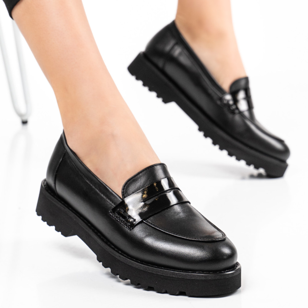 MOCASINI NEGRI PIELE NATURALA 2PC21648NP