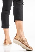 PANTOFI BEJ  PIELE NATURALA 2PC104-1