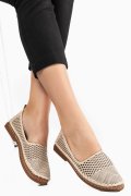 ESPADRILE CREM PIELE NATURALA 4PC25-1