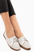 PANTOFI ALBI PIELE NATURALA 8PC5-419