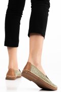 ESPADRILE KHAKI PIELE NATURALA 4PC18-2