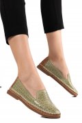 ESPADRILE KHAKI PIELE NATURALA 4PC18-2
