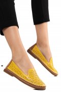 ESPADRILE GALBENE PIELE NATURALA 4PC18-2