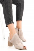 BOTINE BEJ PIELE NATURALA 5PC10