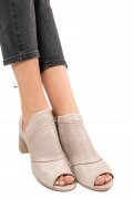 BOTINE BEJ PIELE NATURALA 5PC10