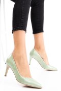 PANTOFI VERDE DESCHIS PIELE NATURALA 1PC218