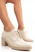 BOTINE BEJ PIELE NATURALA 0PC17