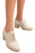 BOTINE BEJ PIELE NATURALA 0PC17