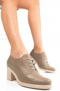 BOTINE TAUPE PIELE NATURALA 0PC17