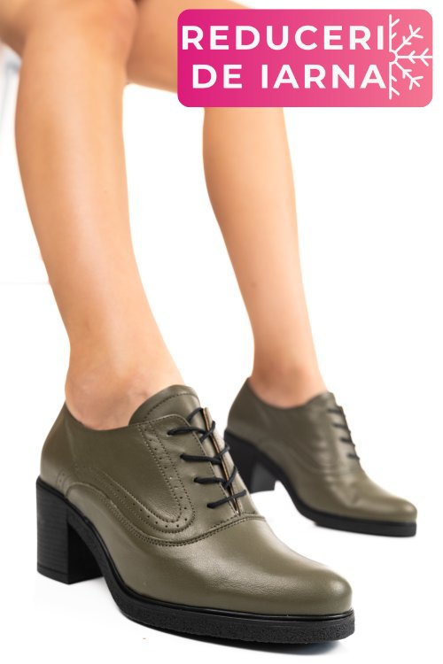 Botine khaki piele naturala 0pc17