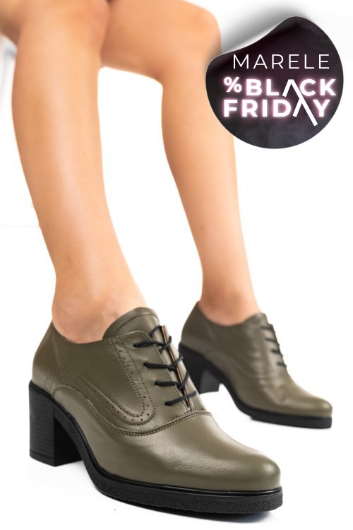 Botine khaki piele naturala 0pc17