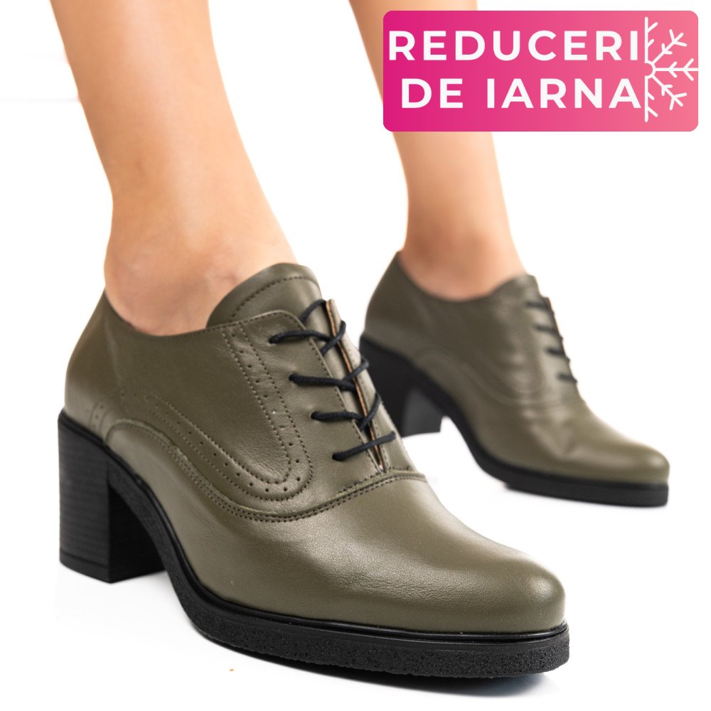 BOTINE KHAKI PIELE NATURALA 0PC17
