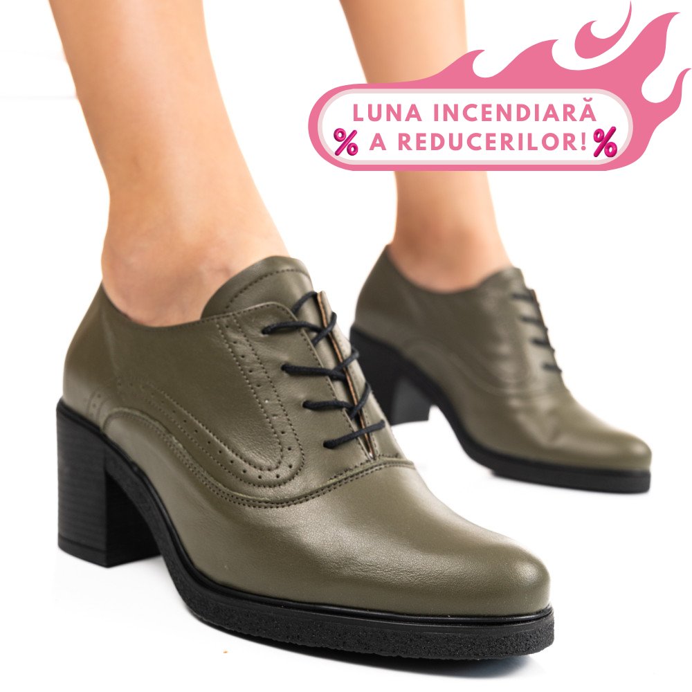 BOTINE KHAKI PIELE NATURALA 0PC17