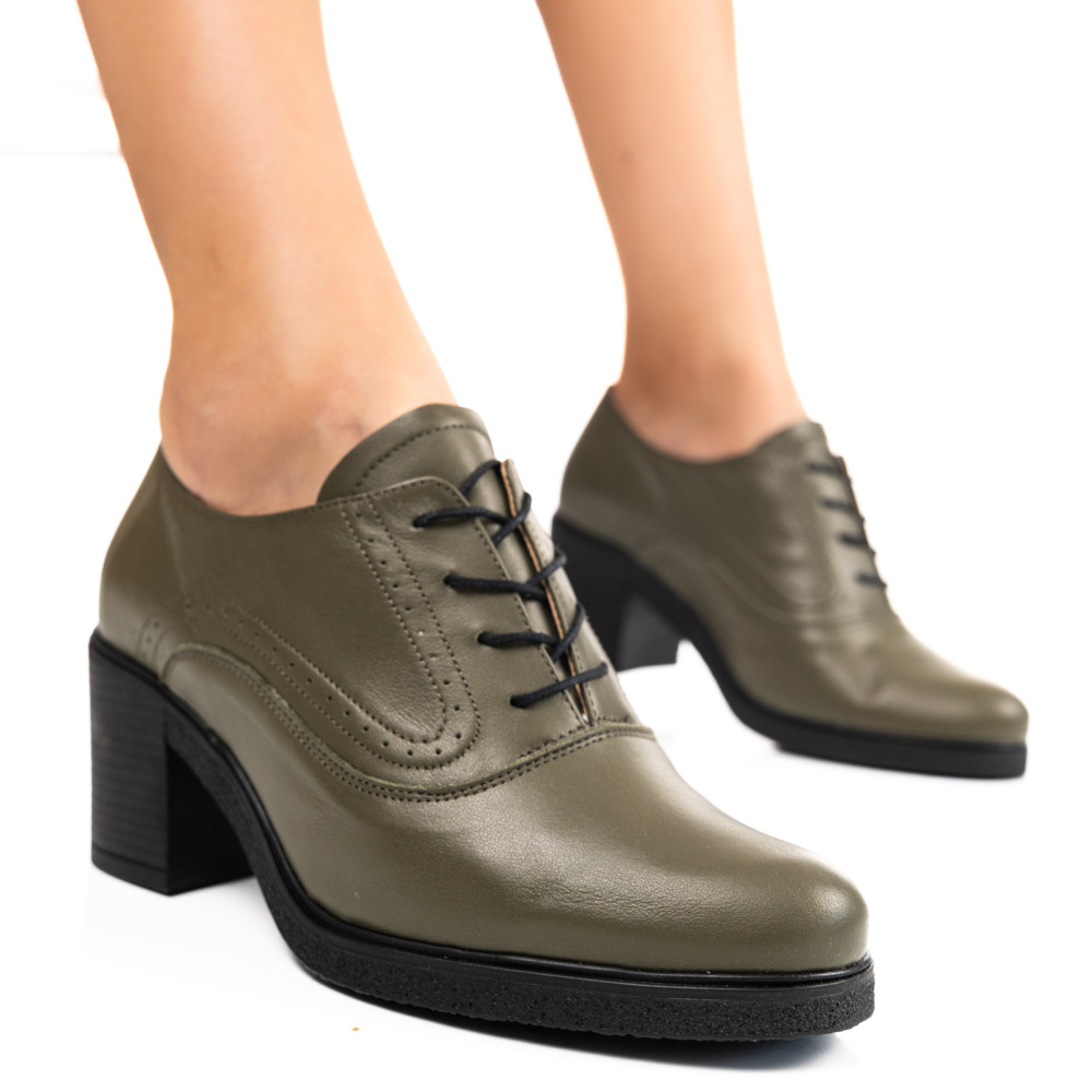 BOTINE KHAKI PIELE NATURALA 0PC17