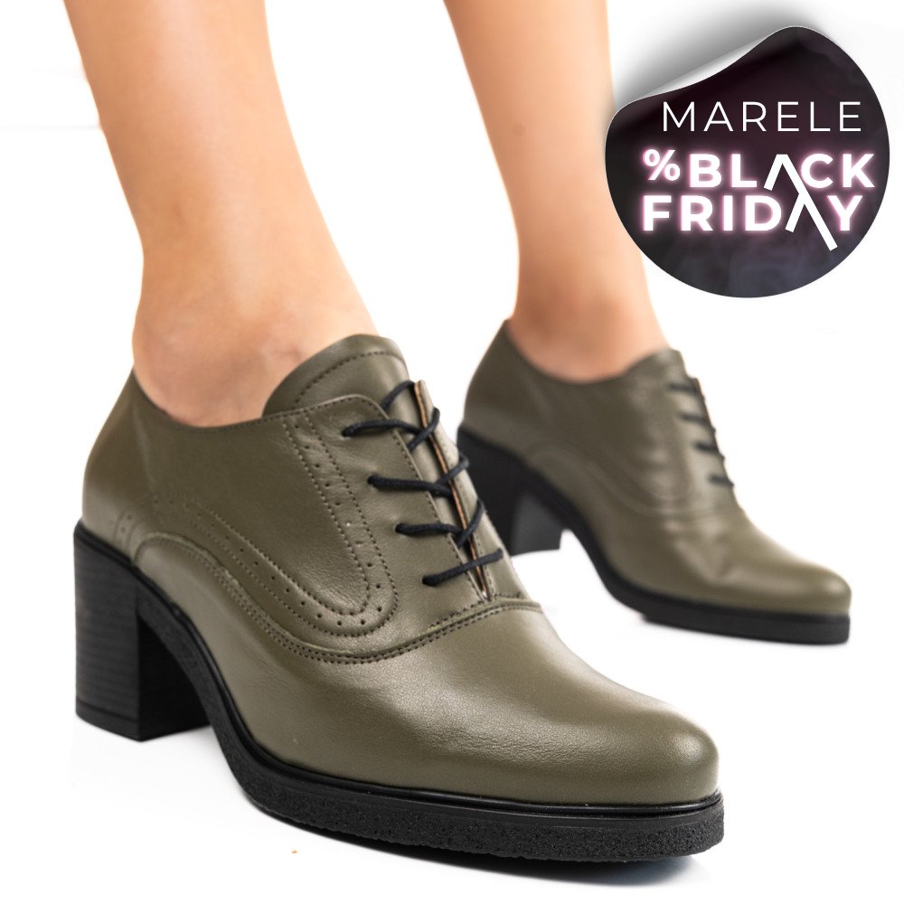 BOTINE KHAKI PIELE NATURALA 0PC17