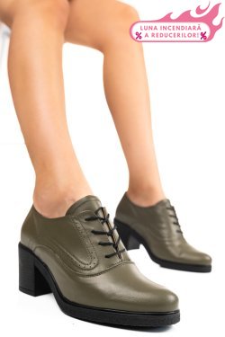 BOTINE KHAKI PIELE NATURALA 0PC17