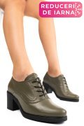 BOTINE KHAKI PIELE NATURALA 0PC17