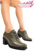 BOTINE KHAKI PIELE NATURALA 0PC17