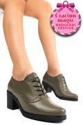 BOTINE KHAKI PIELE NATURALA 0PC17