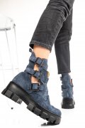GHETE BLEUMARIN PIELE NATURALA INTOARSA 1PC90L